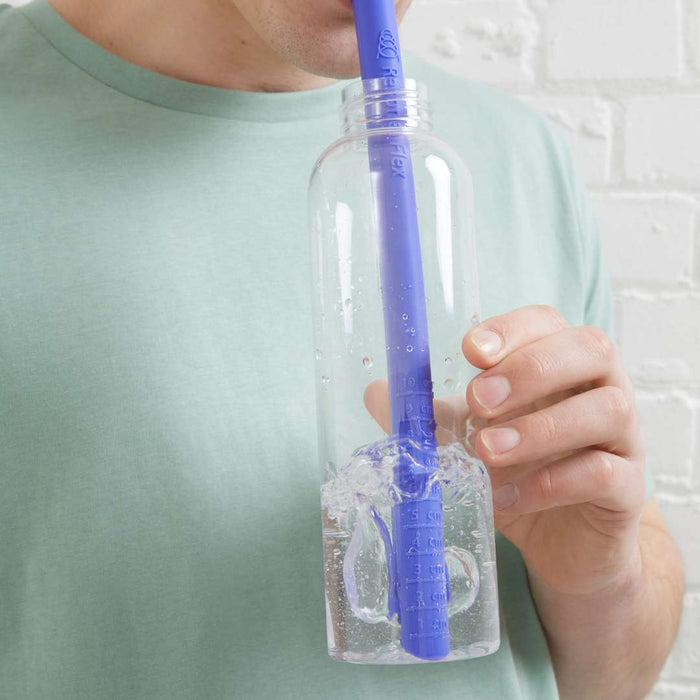 Into a bottle of water